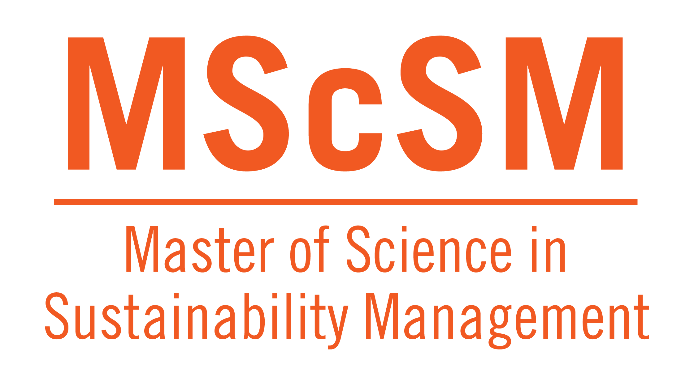 Master of Science in Sustainability Management (MScSM) - U of T
