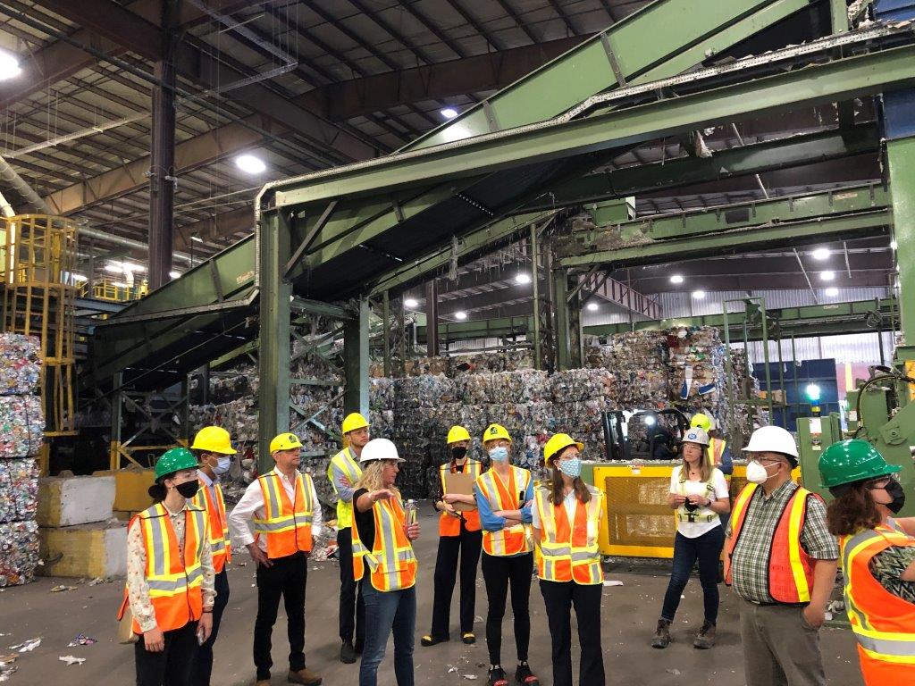 CEC Members on a facility tour GFL Environmental Recovery Facility 