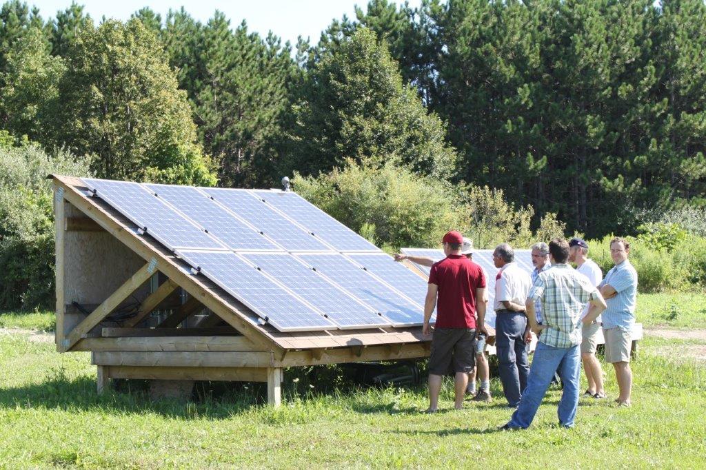 solar panel workshop at Kortright