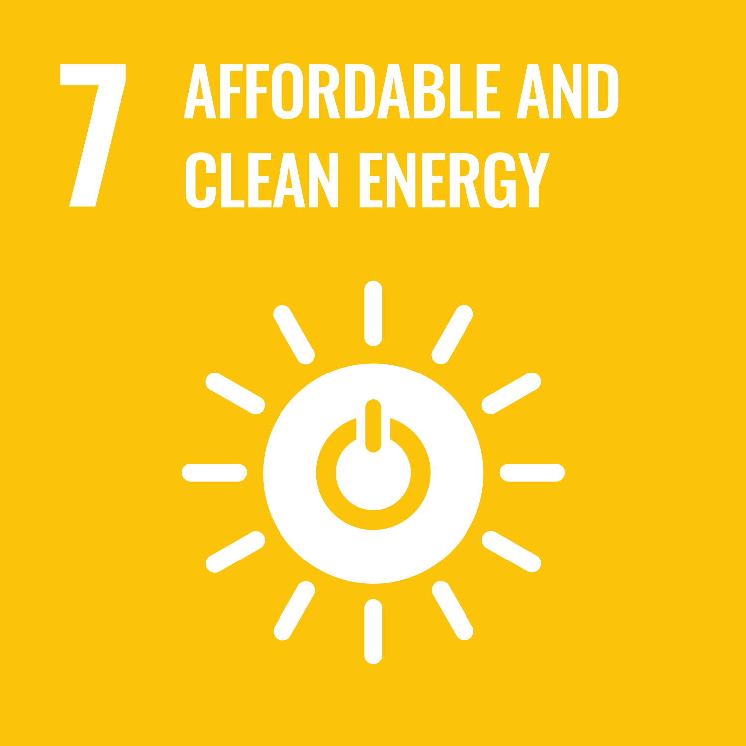 UN SDG 7 Affordable and Clean Energy