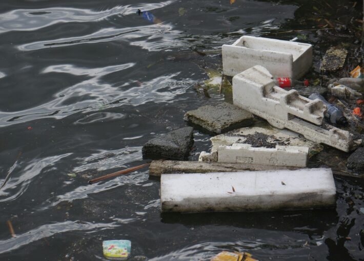 styrofoam polystyrene pollution in the water