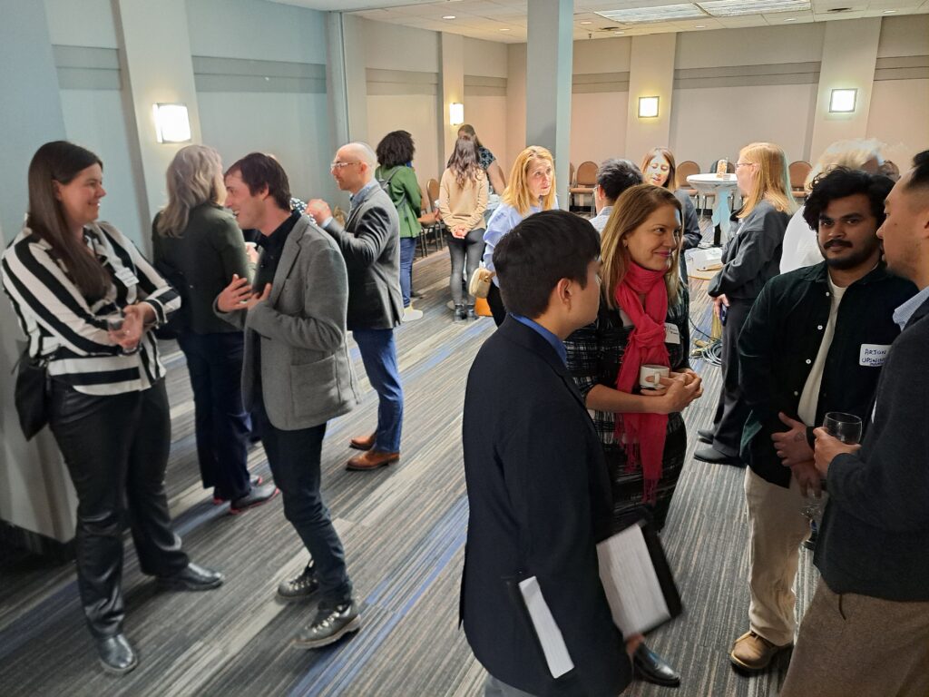 group gathered for a PPG social event