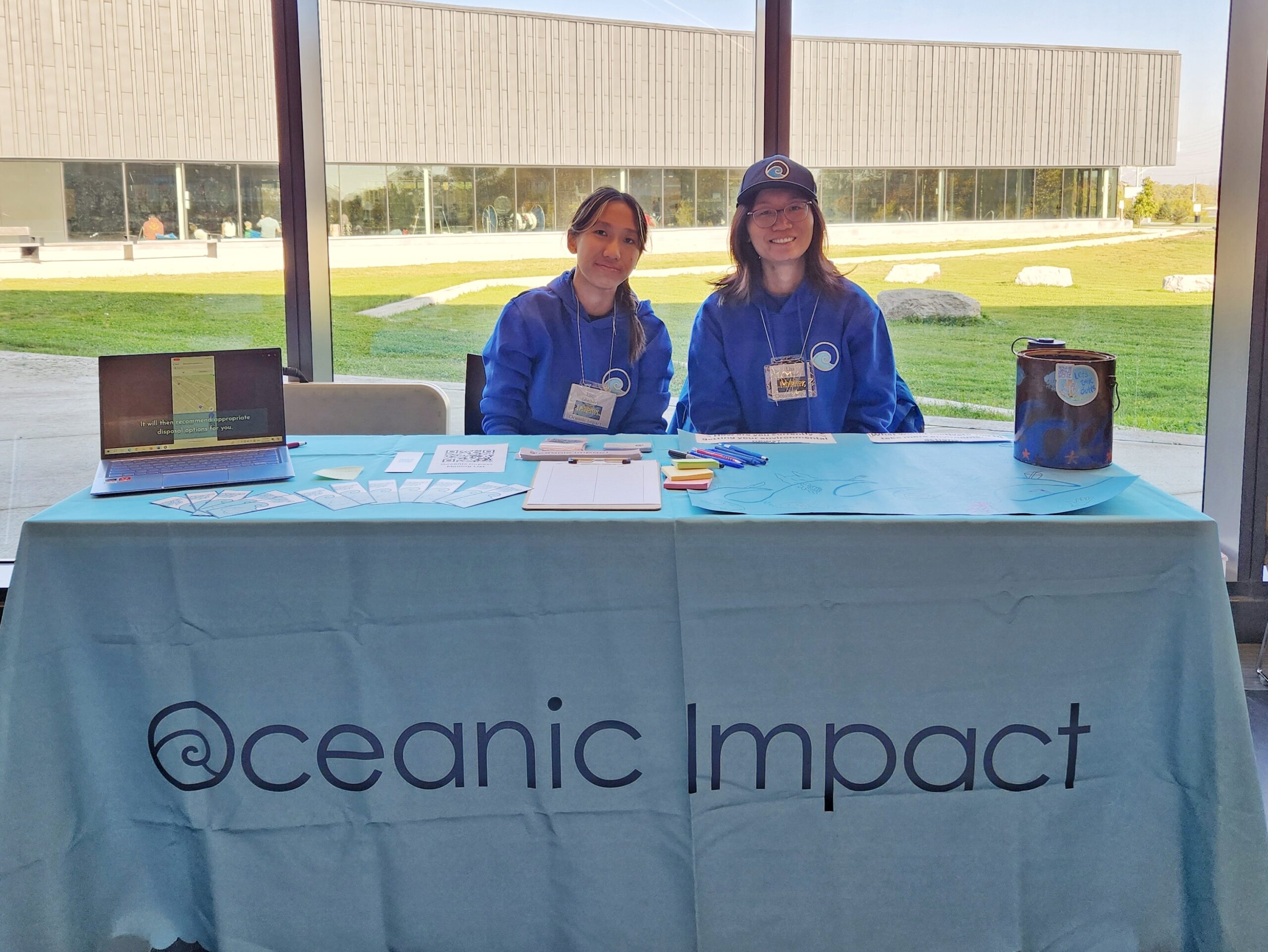 Oceanic Impact tabling at an event