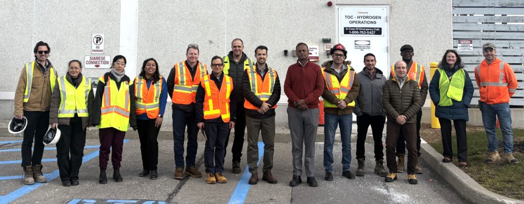 group shot of ELC members at a site visit
